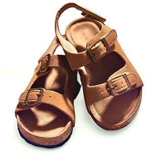NWOT Lucky Brand Toddler Unisex Blanc Double Strap Casual Sandals
